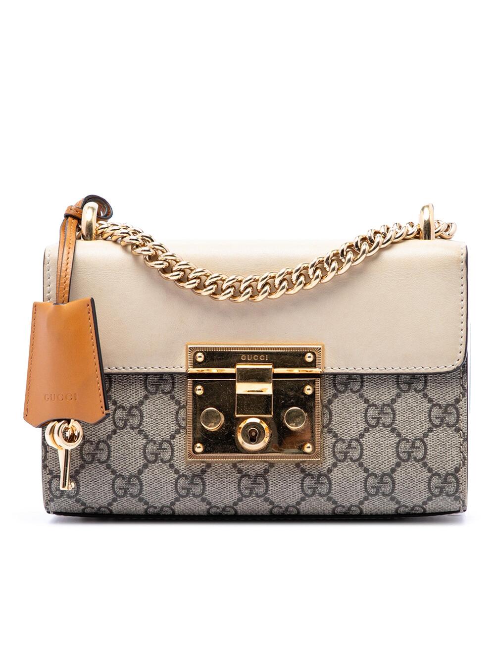 Gucci Padlock Shoulder Bag Gg Coated #376173G93B